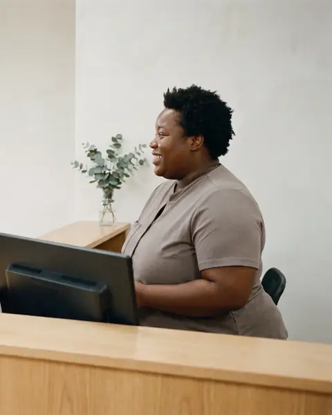 Sam, front desk (fictional)